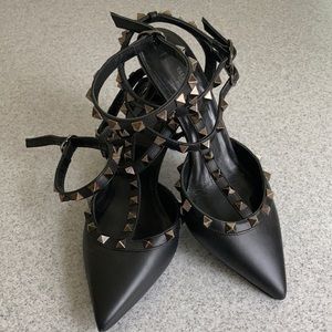 VALENTINO Rock Stud Strappy Pumps